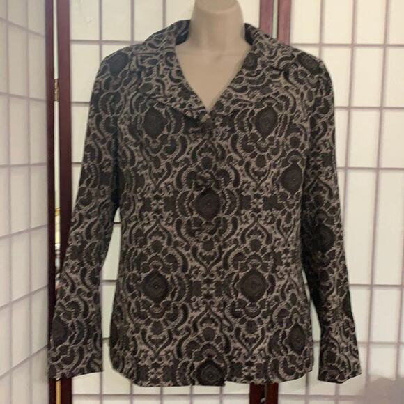EVAN- PICONE SUIT PAISLEY PRINT JACKET SIZE 10 - Picture 1 of 7
